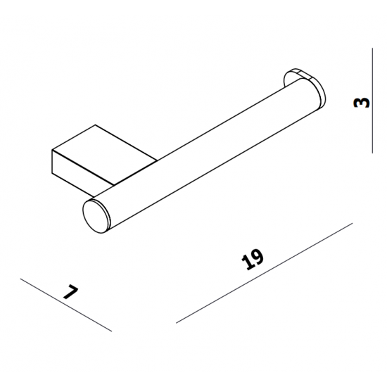Χαρτοθήκη χωρίς κάλυμμα Series 280 Langberger 21280-43C Χρωμέ Χαρτοθήκη χωρίς κάλυμμα Series 280 Langberger 21280-43C Χρωμέ